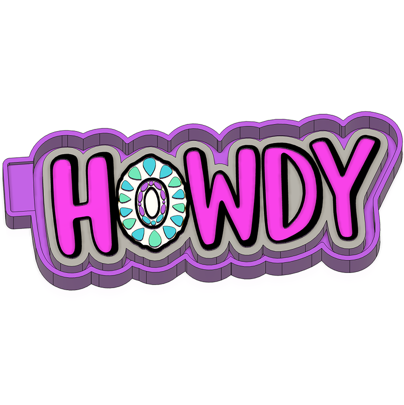 Howdy - Silicone Freshie Mold