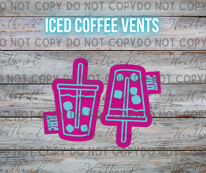 VENT SET; Iced coffee - Silicone Freshie Mold