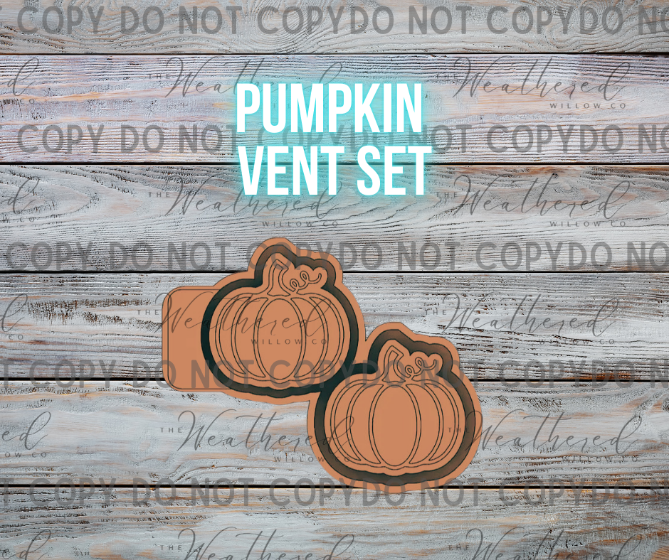 VENT SET; Pumpkins - Silicone Freshie Mold