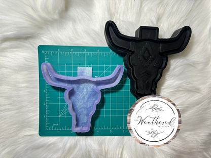 Aztec Bull Head - Silicone Freshie Mold