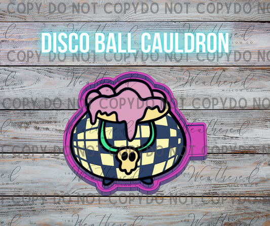 Disco ball Cauldron - Silicone Freshie Mold