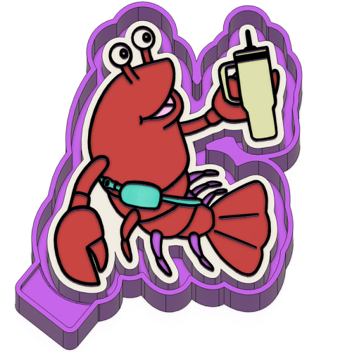 Boujee Crawfish - Silicone Freshie Mold