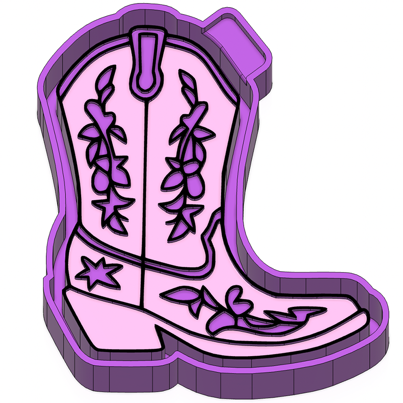 Cowgirl Boot - Silicone Freshie Mold