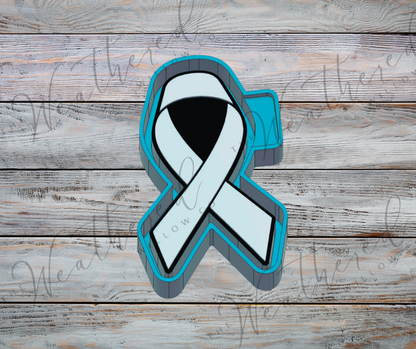 Awareness ribbon - Silicone Freshie Mold