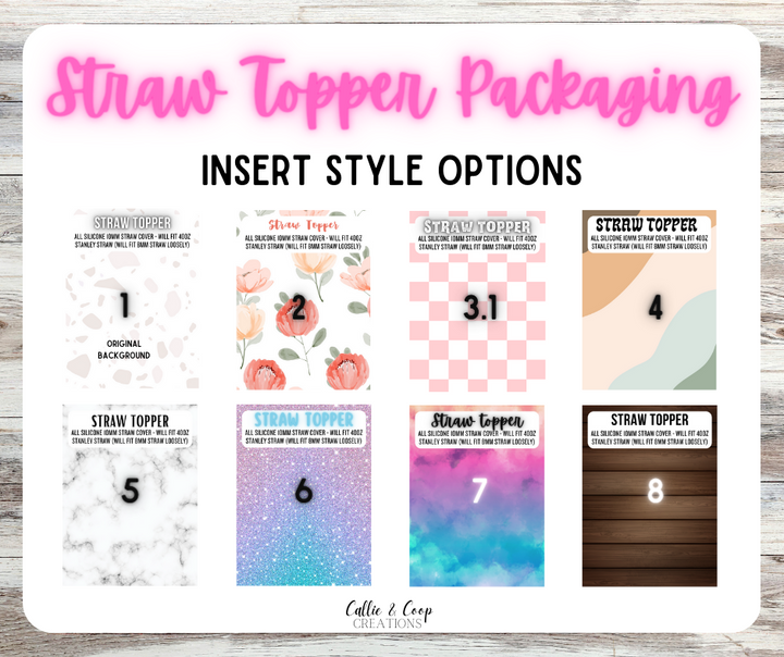 Straw Topper Packaging Inserts – The Weathered Willow Co
