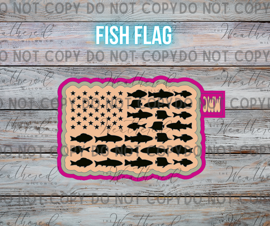 Fish Flag - Silicone Freshie Mold