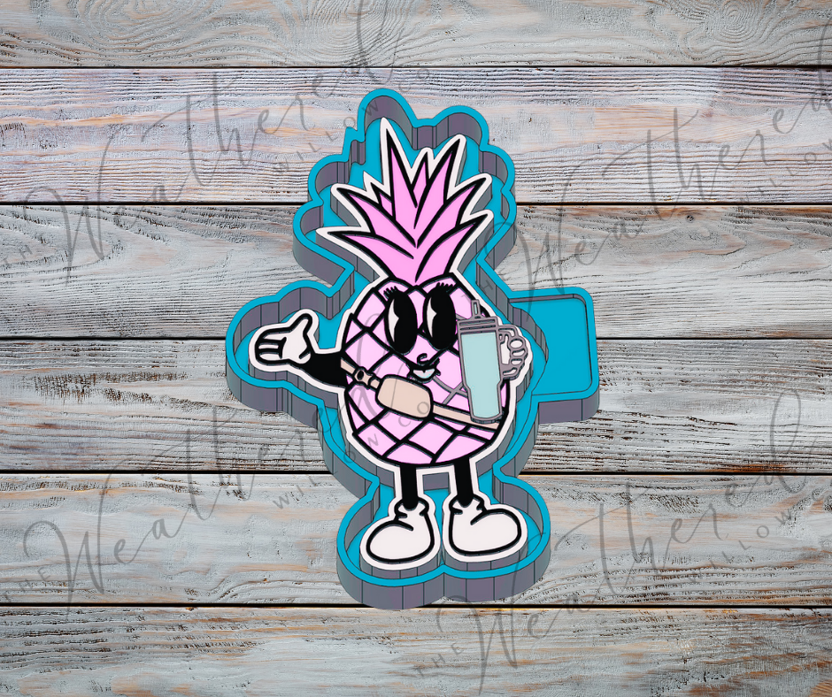 Boujee Pineapple - Silicone Freshie Mold