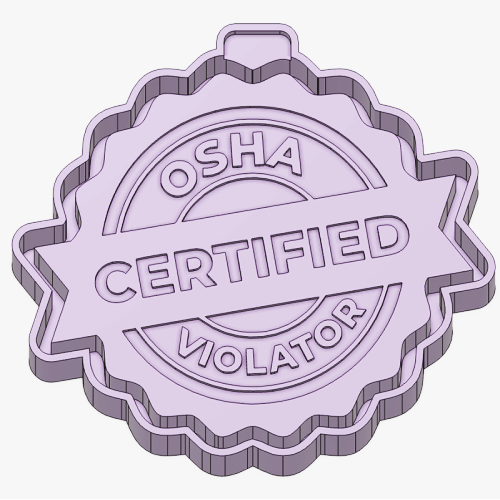 Certified OSHA Violator - Silicone Freshie Mold