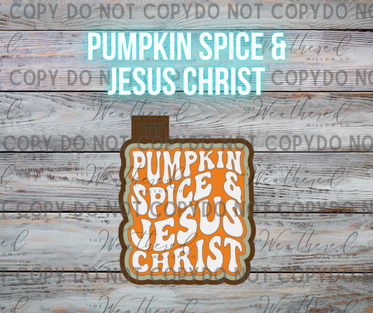 Pumpkin Spice & Jesus Christ - Silicone Freshie Mold