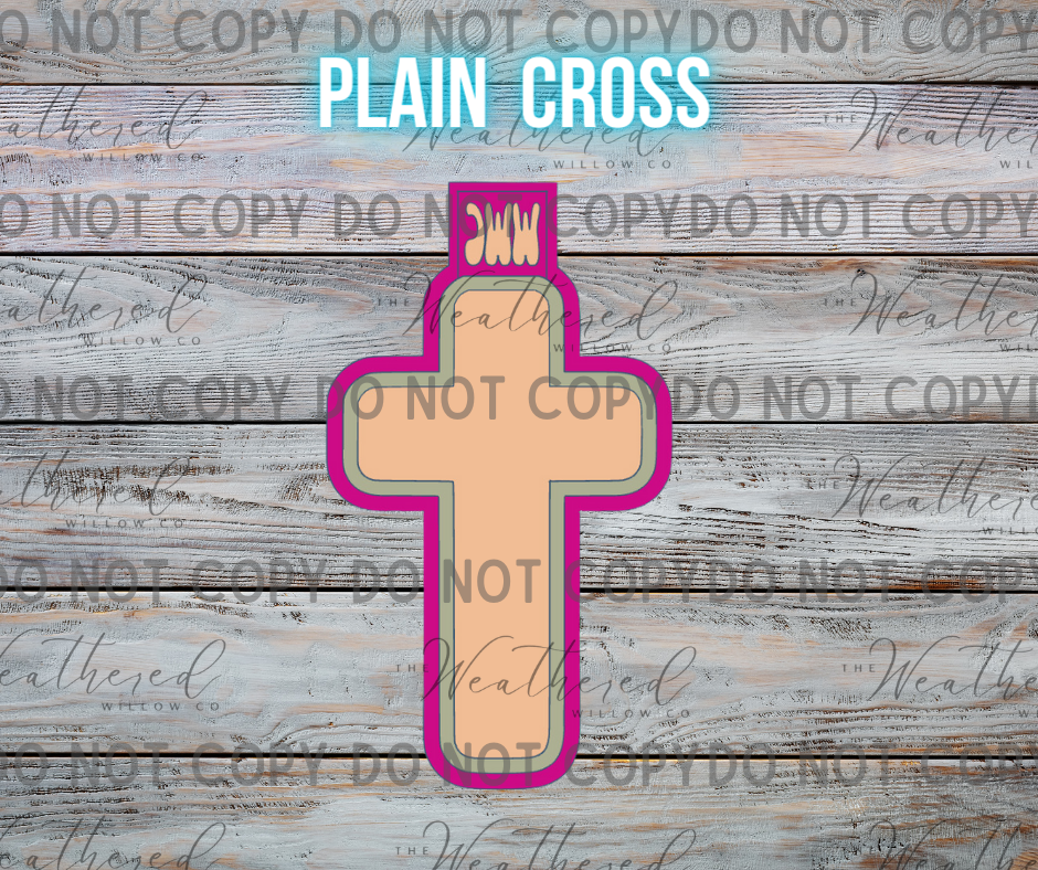 Blank cross - Silicone Freshie Mold