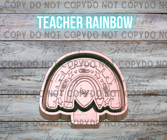 Teacher Rainbow - Silicone Freshie Mold