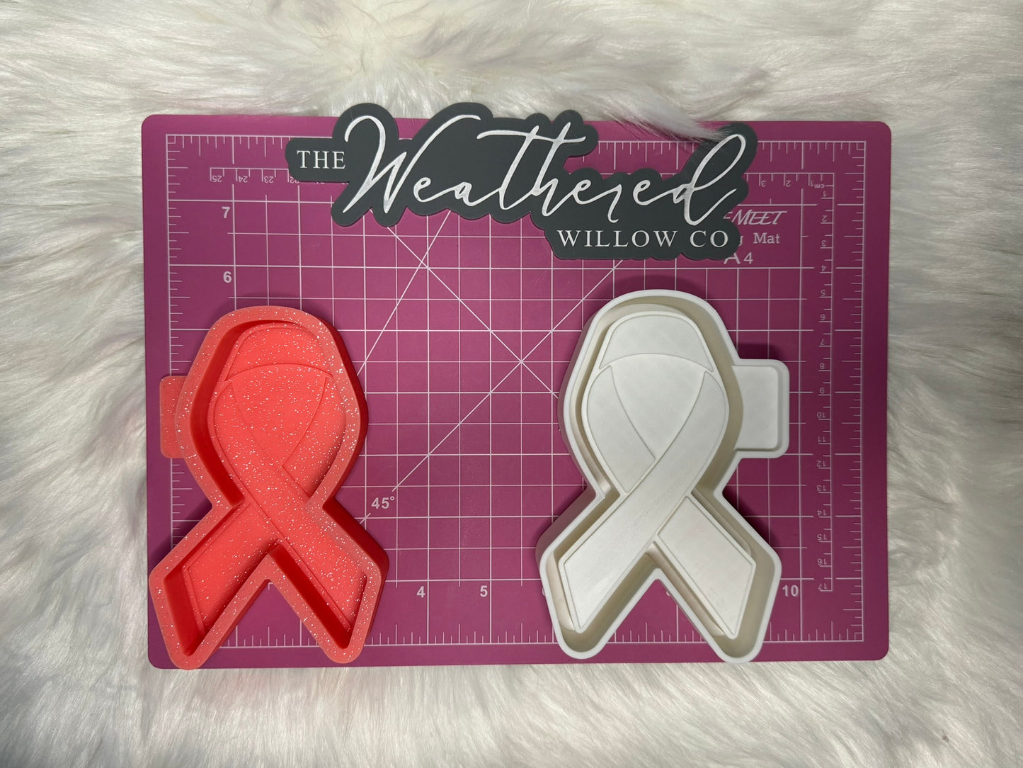 Awareness ribbon - Silicone Freshie Mold