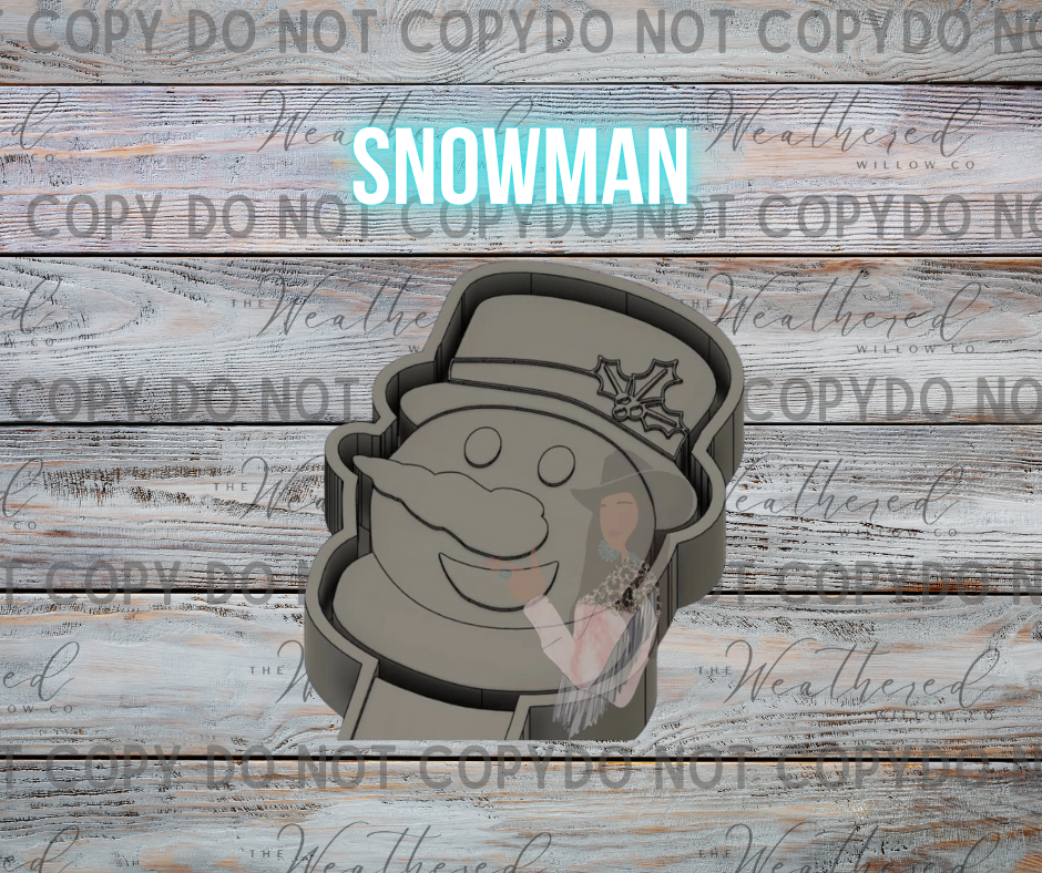 Snowman - Silicone Freshie Mold