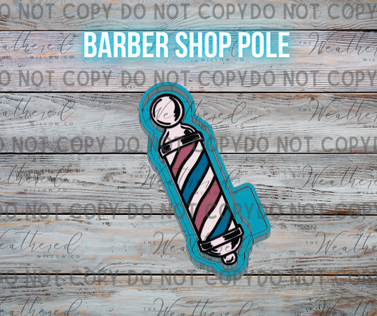 Barber shop pole - Silicone Freshie Mold