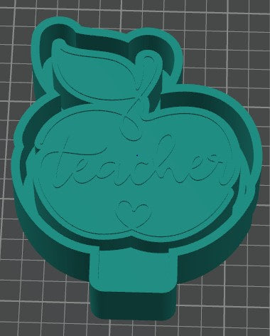 Teacher Apple - Silicone Freshie Mold