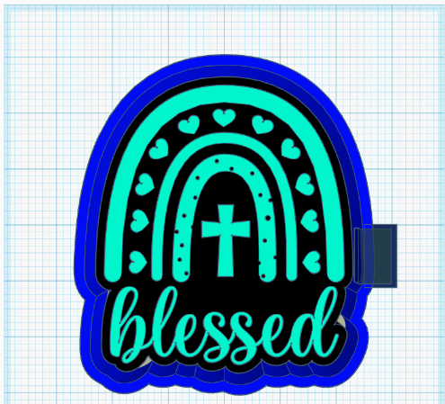 Blessed Rainbow - Silicone Freshie Mold