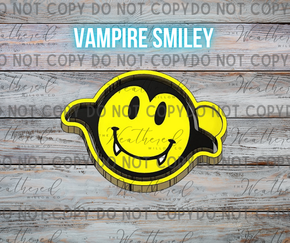 Vampire Smiley - Silicone Freshie Mold